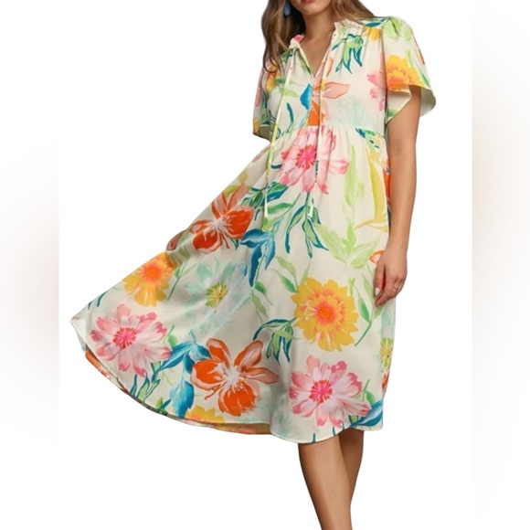 Umgee Dresses & Skirts - 𝐔𝐦𝐠𝐞𝐞 - Floral-Printed Maxi Dress, NWT